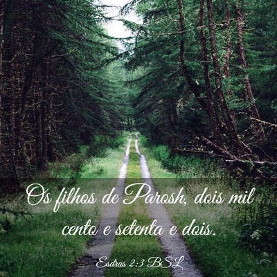 Picture 03 - Esdras 2:3 BSL - Os filhos de Parosh, dois mil cento e setenta e - Bible Verse Picture