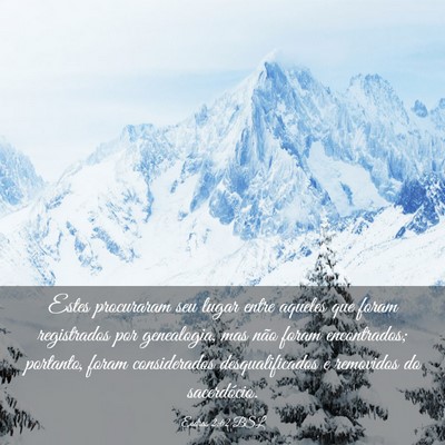 Picture 03 - Esdras 2:62 BSL - Estes procuraram seu lugar entre aqueles que - Bible Verse Picture
