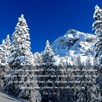 Picture 03 - Esdras 3:12 BSL - Mas muitos dos sacerdotes e levitas e chefes de - Bible Verse Picture