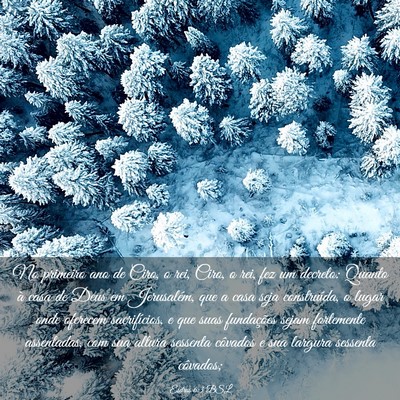 Picture 03 - Esdras 6:3 BSL - No primeiro ano de Ciro, o rei, Ciro, o rei, fez - Bible Verse Picture