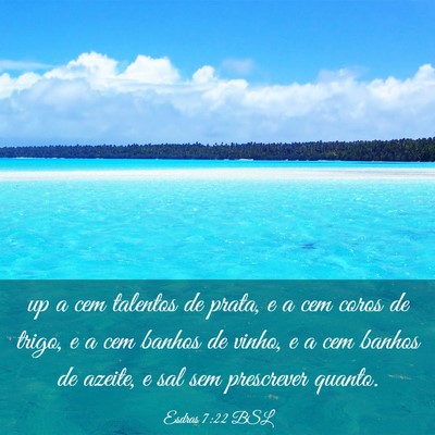Picture 03 - Esdras 7:22 BSL - up a cem talentos de prata, e a cem coros de - Bible Verse Picture