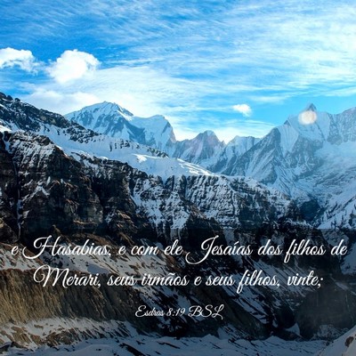 Picture 03 - Esdras 8:19 BSL - e Hasabias, e com ele Jesaías dos filhos de - Bible Verse Picture