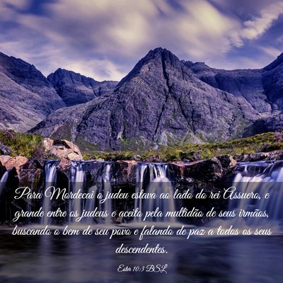 Picture 03 - Ester 10:3 BSL - Para Mordecai o judeu estava ao lado do rei - Bible Verse Picture