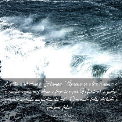 Picture 03 - Ester 6:10 BSL - Então o rei disse a Haman: “Apresse-se e leve - Bible Verse Picture