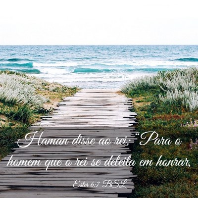 Picture 03 - Ester 6:7 BSL - Haman disse ao rei: “Para o homem que o rei se - Bible Verse Picture