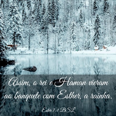 Picture 03 - Ester 7:1 BSL - Assim, o rei e Haman vieram ao banquete com - Bible Verse Picture