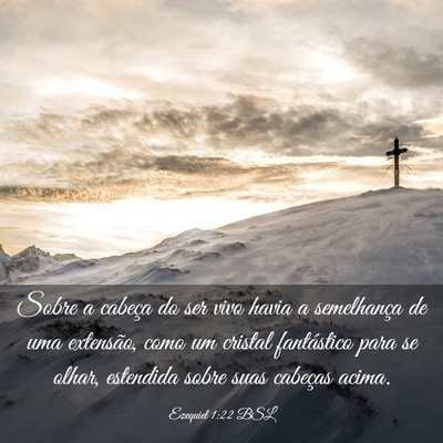 Picture 03 - Ezequiel 1:22 BSL - Sobre a cabeça do ser vivo havia a semelhança - Bible Verse Picture