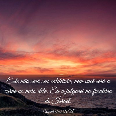 Picture 03 - Ezequiel 11:11 BSL - Este não será seu caldeirão, nem você será a - Bible Verse Picture