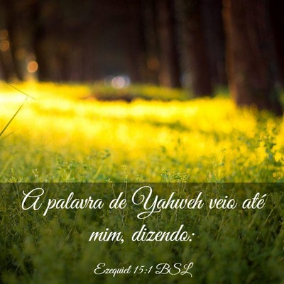 Picture 03 - Ezequiel 15:1 BSL - A palavra de Yahweh veio até mim, - Bible Verse Picture