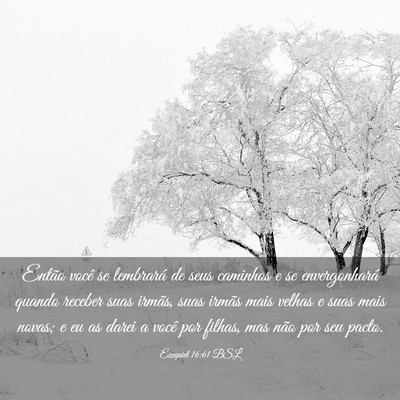 Picture 03 - Ezequiel 16:61 BSL - Então você se lembrará de seus caminhos e se - Bible Verse Picture