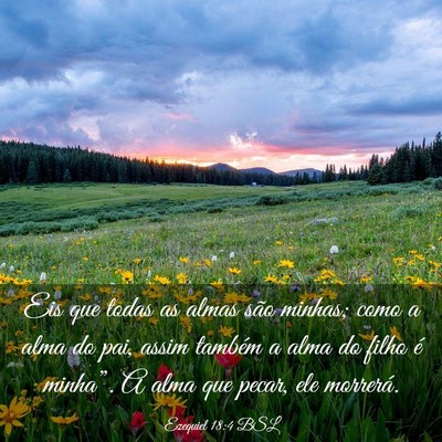 Picture 03 - Ezequiel 18:4 BSL - Eis que todas as almas são minhas; como a alma - Bible Verse Picture