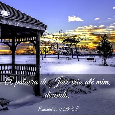 Picture 03 - Ezequiel 25:1 BSL - A palavra de Javé veio até mim, - Bible Verse Picture