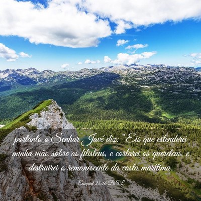 Picture 03 - Ezequiel 25:16 BSL - portanto o Senhor Javé diz: “Eis que - Bible Verse Picture