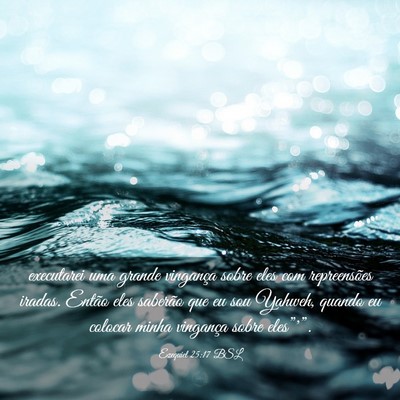 Picture 03 - Ezequiel 25:17 BSL - executarei uma grande vingança sobre eles com - Bible Verse Picture