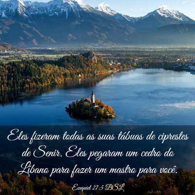 Picture 03 - Ezequiel 27:5 BSL - Eles fizeram todas as suas tábuas de ciprestes - Bible Verse Picture
