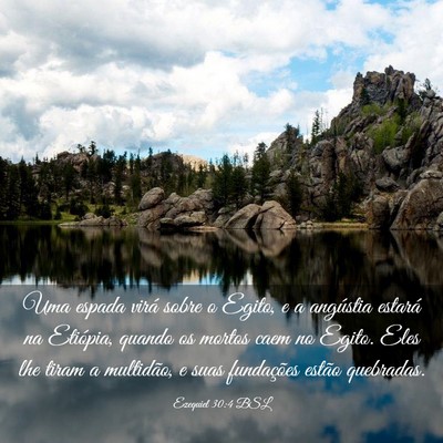 Picture 03 - Ezequiel 30:4 BSL - Uma espada virá sobre o Egito, e a angústia - Bible Verse Picture
