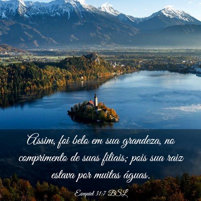 Picture 03 - Ezequiel 31:7 BSL - Assim, foi belo em sua grandeza, no comprimento - Bible Verse Picture