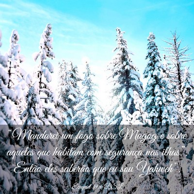 Picture 03 - Ezequiel 39:6 BSL - “Mandarei um fogo sobre Magog e sobre aqueles - Bible Verse Picture