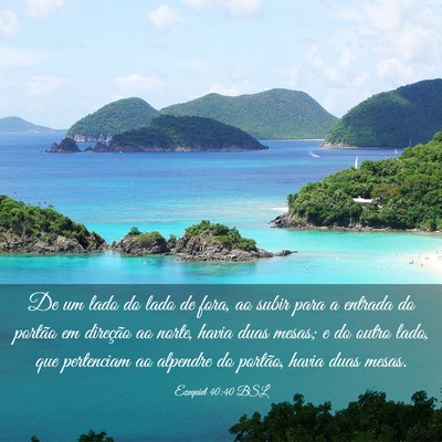 Picture 03 - Ezequiel 40:40 BSL - De um lado do lado de fora, ao subir para a - Bible Verse Picture