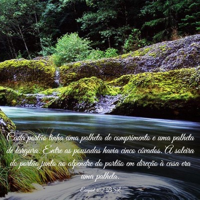 Picture 03 - Ezequiel 40:7 BSL - Cada portão tinha uma palheta de comprimento e - Bible Verse Picture