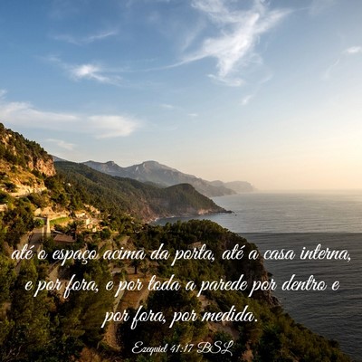 Picture 03 - Ezequiel 41:17 BSL - até o espaço acima da porta, até a casa - Bible Verse Picture