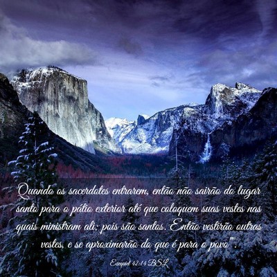Picture 03 - Ezequiel 42:14 BSL - Quando os sacerdotes entrarem, então não - Bible Verse Picture