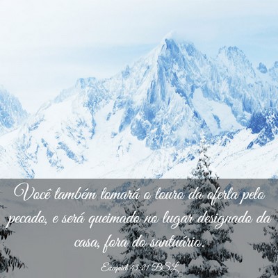Picture 03 - Ezequiel 43:21 BSL - Você também tomará o touro da oferta pelo - Bible Verse Picture