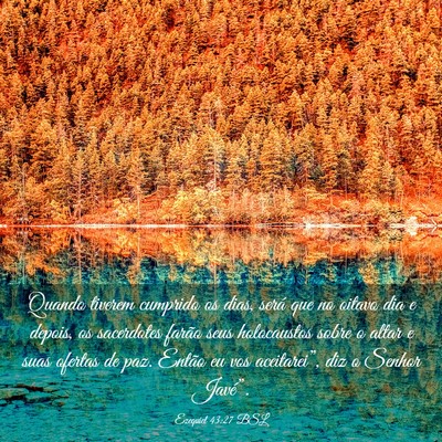 Picture 03 - Ezequiel 43:27 BSL - Quando tiverem cumprido os dias, será que no - Bible Verse Picture