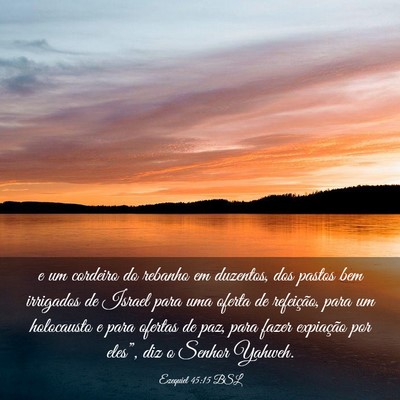 Picture 03 - Ezequiel 45:15 BSL - e um cordeiro do rebanho em duzentos, dos pastos - Bible Verse Picture