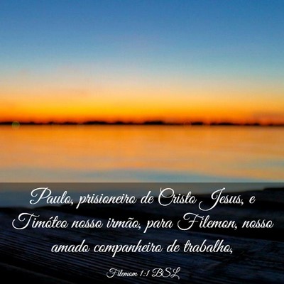 Picture 03 - Filemom 1:1 BSL - Paulo, prisioneiro de Cristo Jesus, e Timóteo - Bible Verse Picture