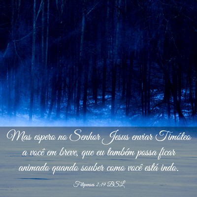 Picture 03 - Filipenses 2:19 BSL - Mas espero no Senhor Jesus enviar Timóteo a - Bible Verse Picture
