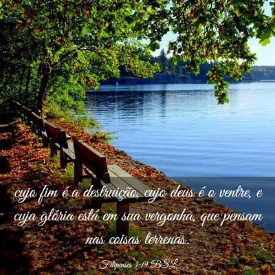 Picture 03 - Filipenses 3:19 BSL - cujo fim é a destruição, cujo deus é o - Bible Verse Picture