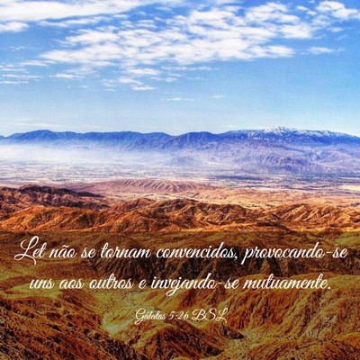 Picture 03 - Gálatas 5:26 BSL - Let não se tornam convencidos, provocando-se uns - Bible Verse Picture