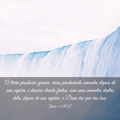 Picture 03 - Gênesis 1:12 BSL - A terra produziu grama, ervas produzindo sementes - Bible Verse Picture