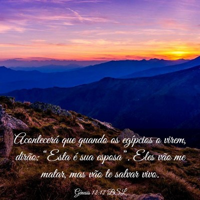 Picture 03 - Gênesis 12:12 BSL - Acontecerá que quando os egípcios o virem, - Bible Verse Picture