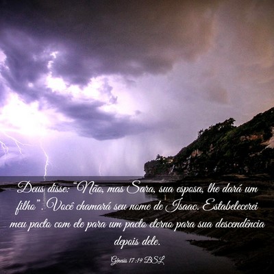 Picture 03 - Gênesis 17:19 BSL - Deus disse: “Não, mas Sara, sua esposa, lhe - Bible Verse Picture