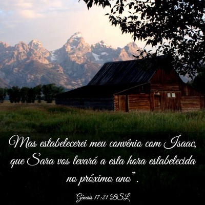 Picture 03 - Gênesis 17:21 BSL - Mas estabelecerei meu convênio com Isaac, que - Bible Verse Picture