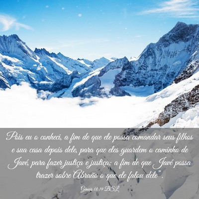 Picture 03 - Gênesis 18:19 BSL - Pois eu o conheci, a fim de que ele possa - Bible Verse Picture