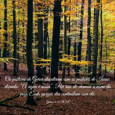 Picture 03 - Gênesis 26:20 BSL - Os pastores de Gerar discutiram com os pastores - Bible Verse Picture