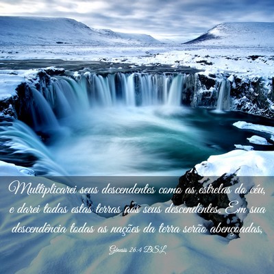 Picture 03 - Gênesis 26:4 BSL - Multiplicarei seus descendentes como as estrelas - Bible Verse Picture