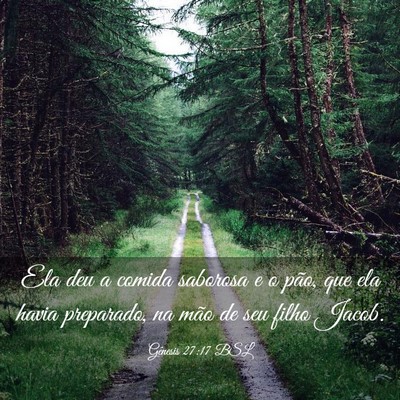 Picture 03 - Gênesis 27:17 BSL - Ela deu a comida saborosa e o pão, que ela havia - Bible Verse Picture