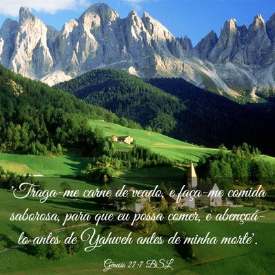 Picture 03 - Gênesis 27:7 BSL - 'Traga-me carne de veado, e faça-me comida - Bible Verse Picture
