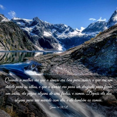 Picture 03 - Gênesis 3:6 BSL - Quando a mulher viu que a árvore era boa para - Bible Verse Picture
