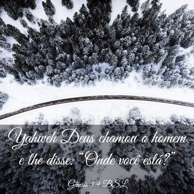 Picture 03 - Gênesis 3:9 BSL - Yahweh Deus chamou o homem e lhe disse: “Onde - Bible Verse Picture