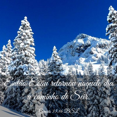 Picture 03 - Gênesis 33:16 BSL - Então Esau retornou naquele dia a caminho de - Bible Verse Picture