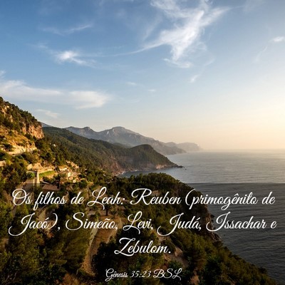 Picture 03 - Gênesis 35:23 BSL - Os filhos de Leah: Reuben (primogênito de - Bible Verse Picture