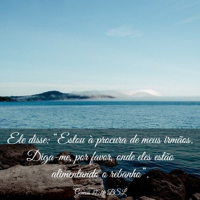 Picture 03 - Gênesis 37:16 BSL - Ele disse: “Estou à procura de meus irmãos. - Bible Verse Picture