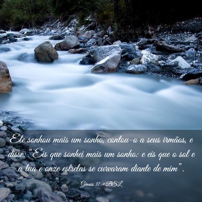 Picture 03 - Gênesis 37:9 BSL - Ele sonhou mais um sonho, contou-o a seus - Bible Verse Picture
