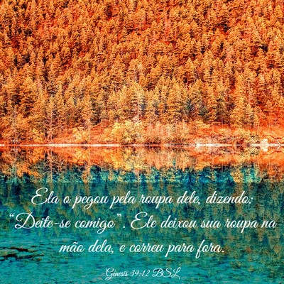 Picture 03 - Gênesis 39:12 BSL - Ela o pegou pela roupa dele, dizendo: “Deite-se - Bible Verse Picture
