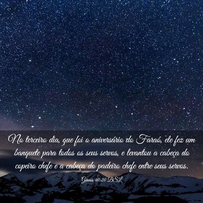 Picture 03 - Gênesis 40:20 BSL - No terceiro dia, que foi o aniversário do - Bible Verse Picture